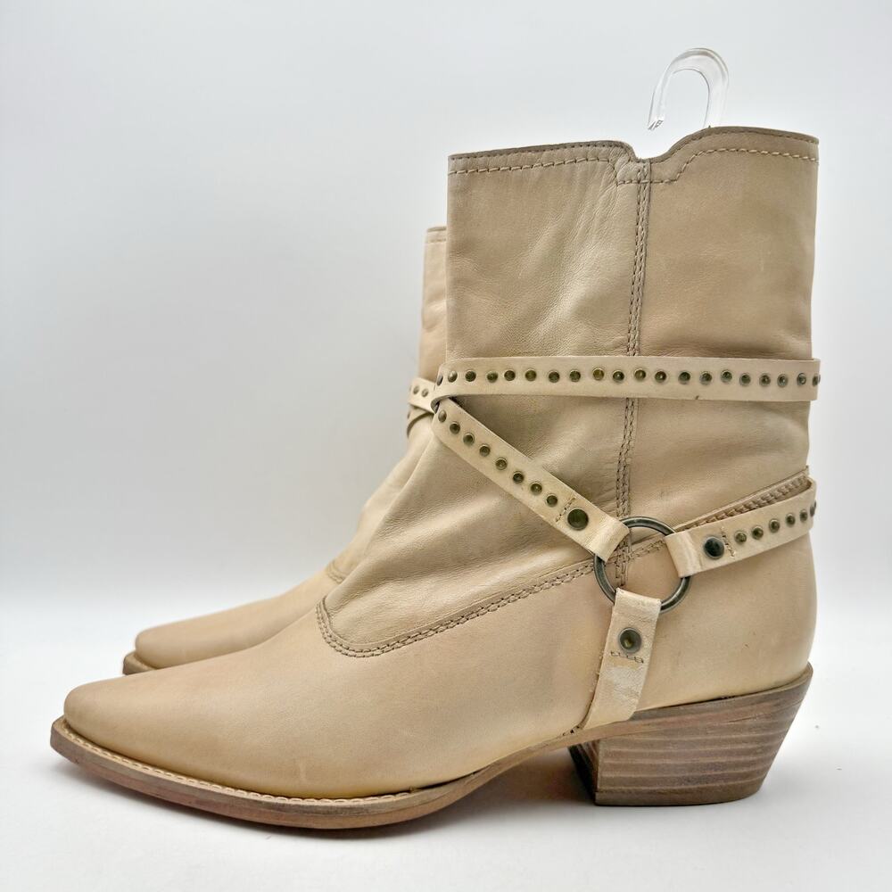 Vintage Foundry Womens Sophia Western Bootie Size 8.5 EU 39 Tan Leather NIB - Picture 8 of 12